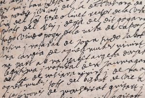 documento escrito a mano para transcribir