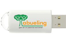 pendrive con la información de la investigación genealógica