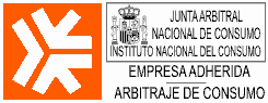 etiqueta de empresa adherida al sistema de arbitraje de consumo